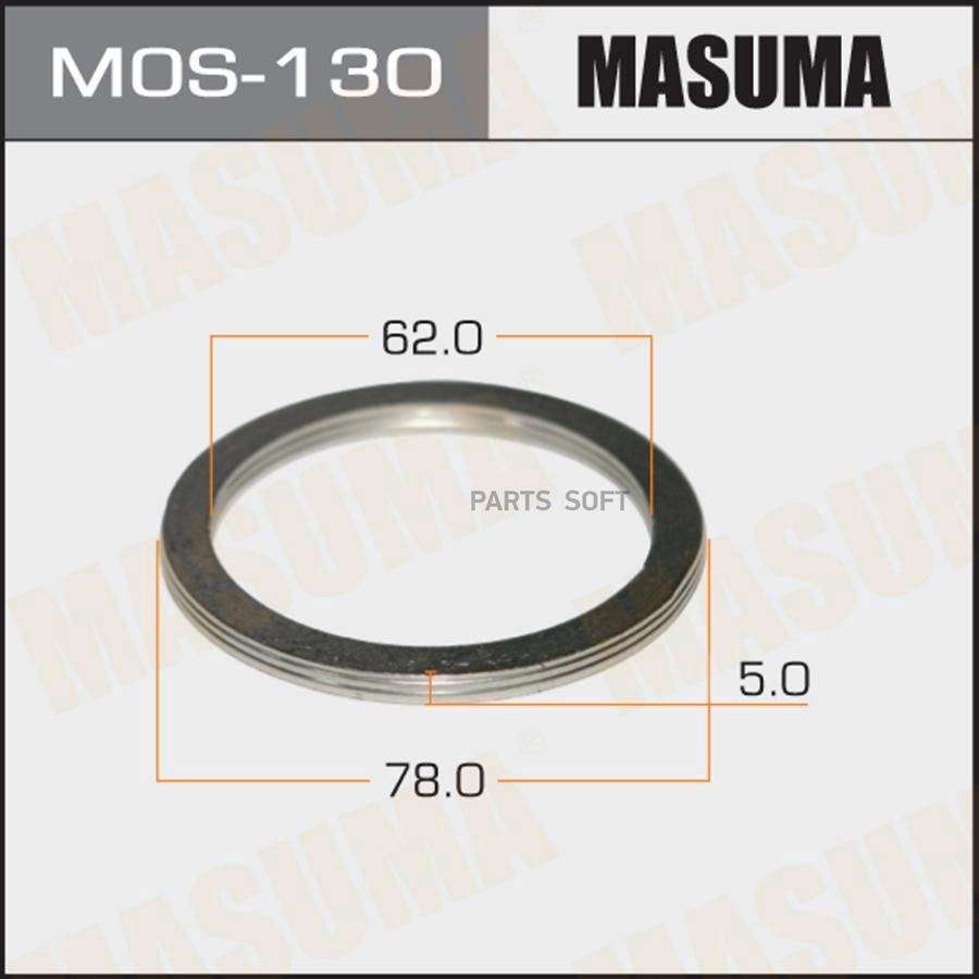 

Кольцо глушителя 62 х 78 MASUMA MOS-130