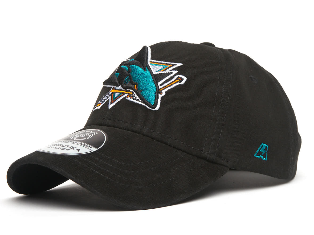 

Бейсболка детская Atributika&Club NHL San Jose Sharks, черный, 54, 31541