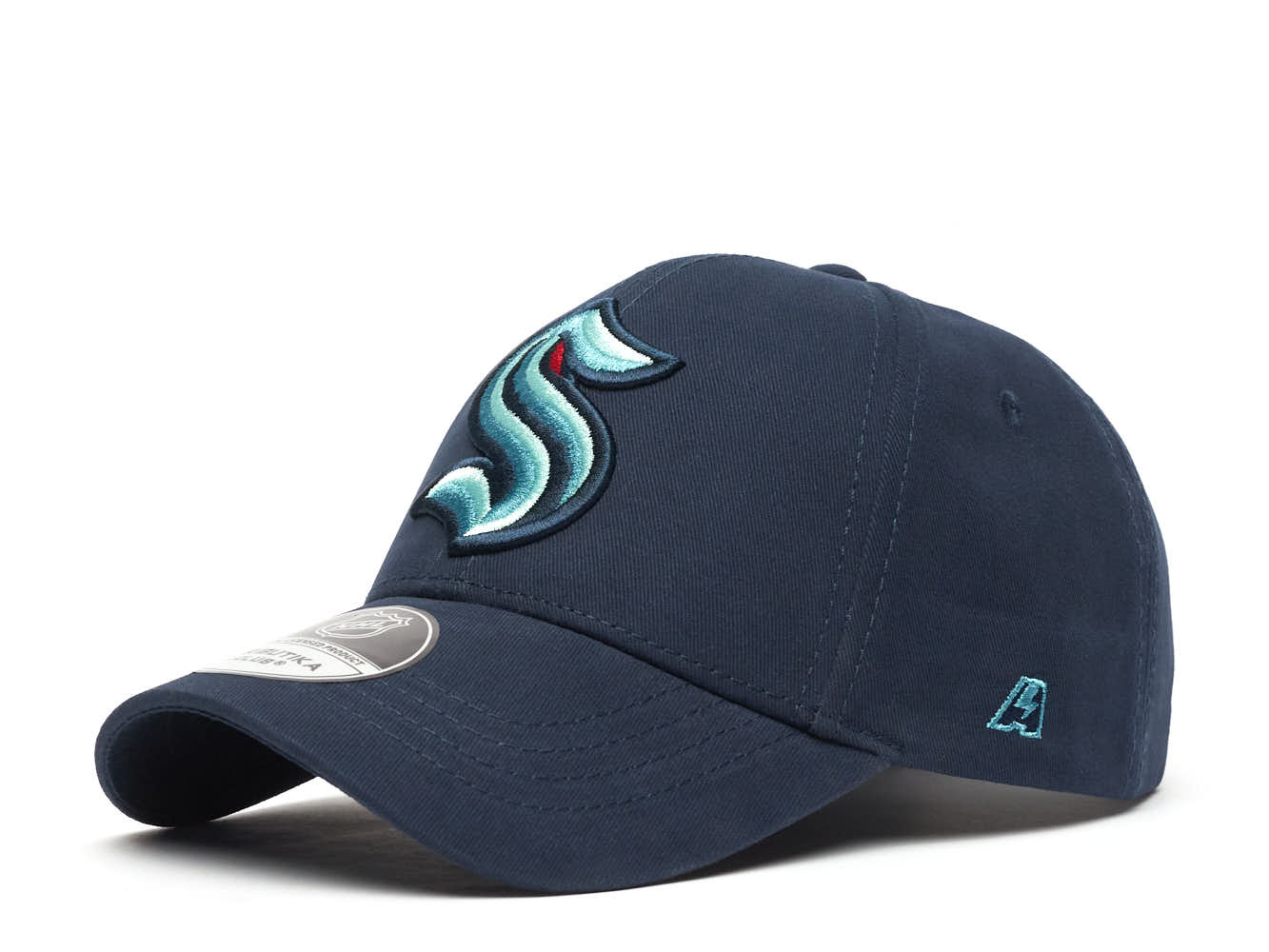 

Бейсболка детская Atributika&Club NHL Seattle Kraken, темно-синий, 54, 31711