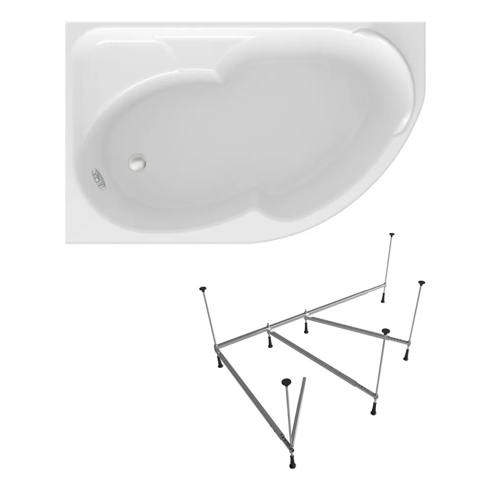 Акриловая ванна Lavinia Boho Grance Hill S1-3703170L набор 2 в 1, левый разворот 170х105 hill s science plan sensitive stomach