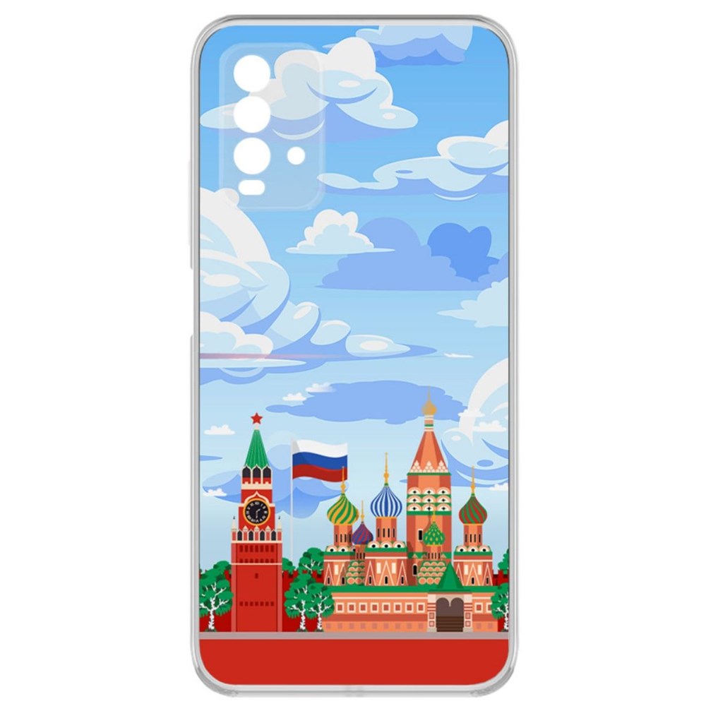 

Чехол-накладка Krutoff Clear Case Красная Площадь для Xiaomi Redmi 9T, Прозрачный