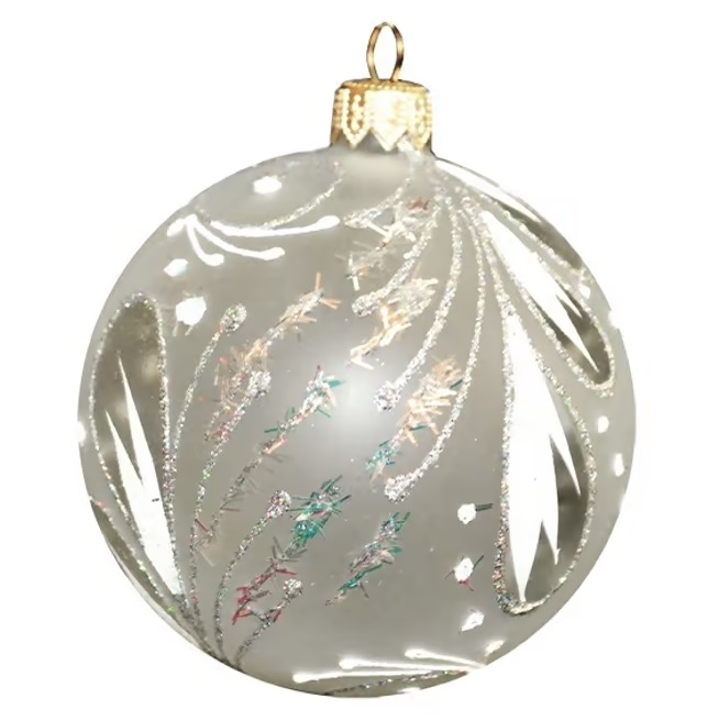 

Шар на ель Бархатистый 8,5 см белый 1 шт. в ассортименте