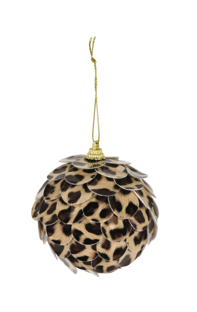 

Шар на ель Leopard 8 см коричневый 1 шт. в ассортименте