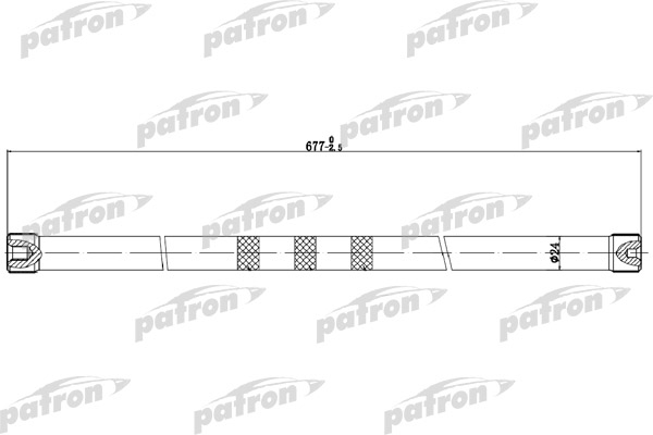 

Торсион прав RENAULT MEGANE 19 L677мм, 26-27 зуб. PATRON PTB1005