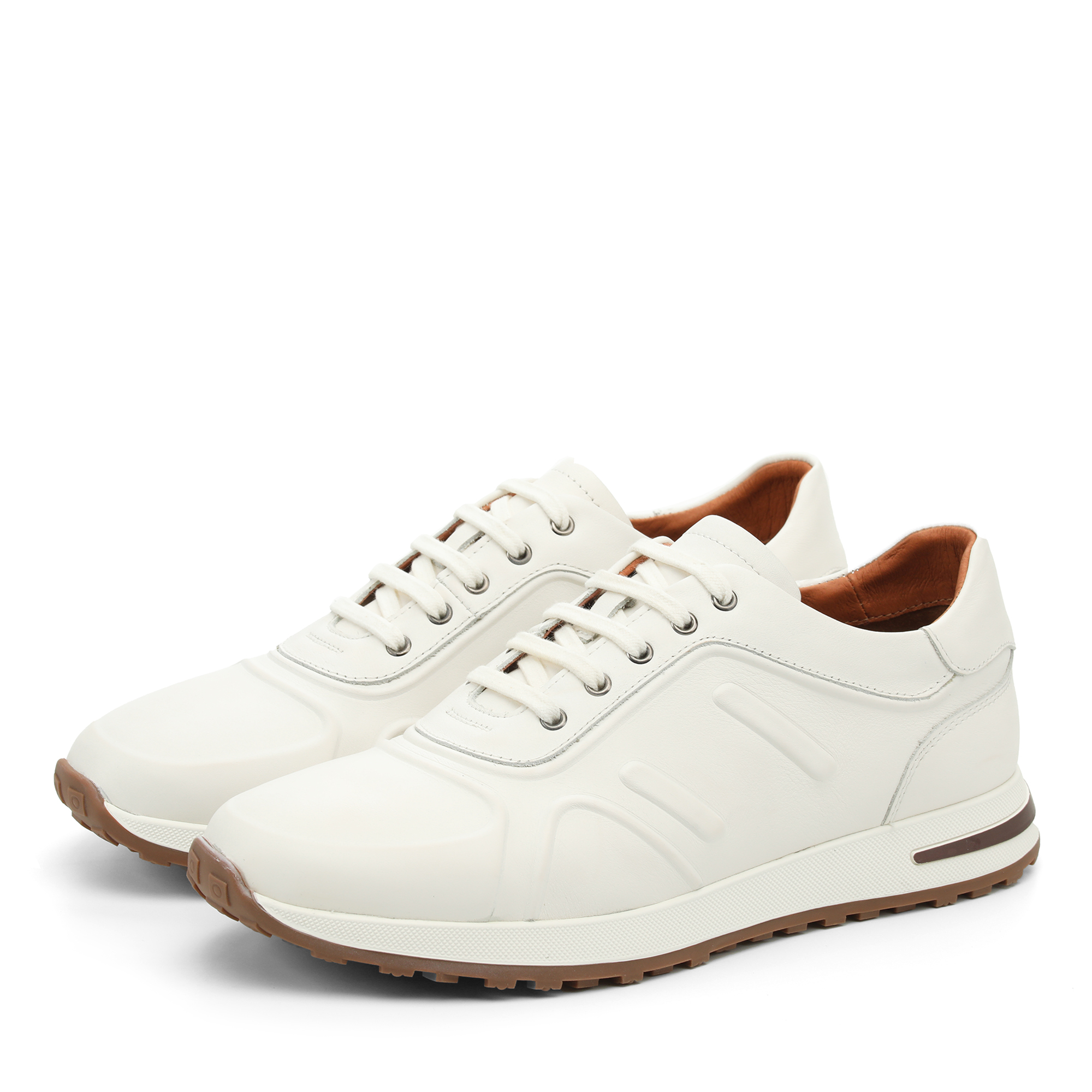 Кроссовки мужские RESPECT PREMIUM CUG95_E24-046_WHITE белые 40 RU 7492₽