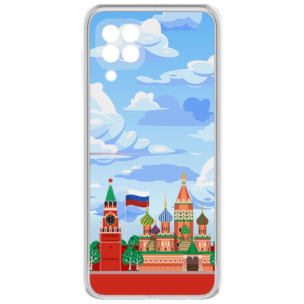 

Чехол-накладка Krutoff Clear Case Красная Площадь для Samsung Galaxy M32 (M325)