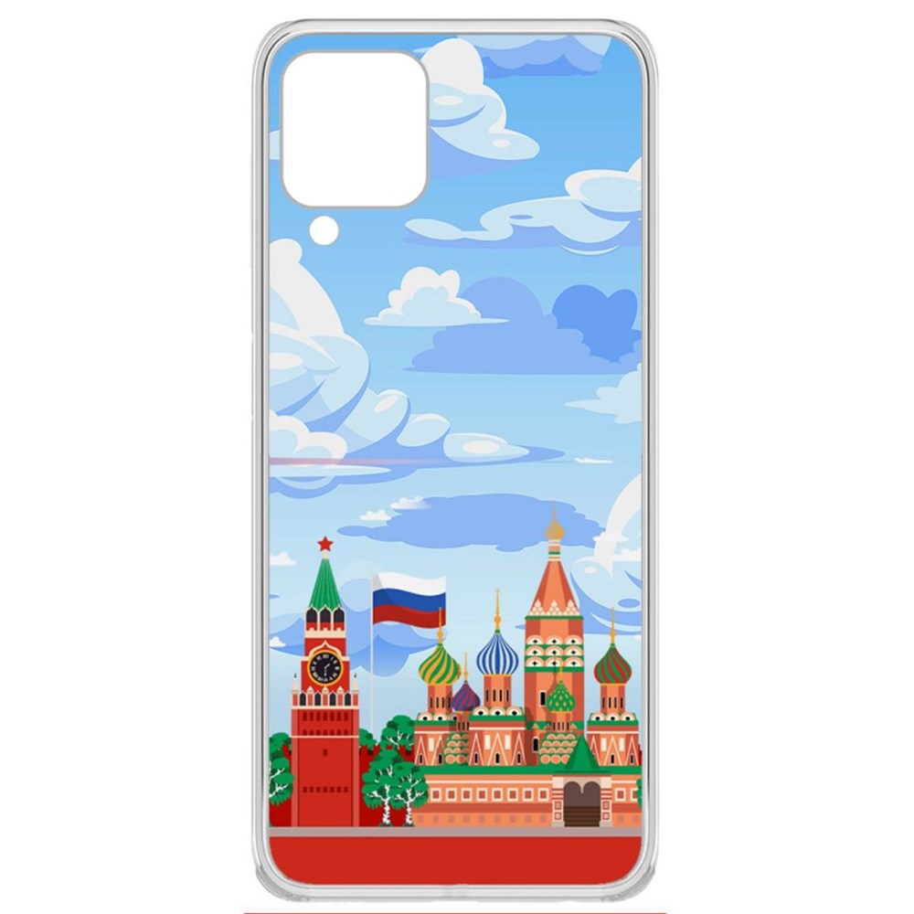 

Чехол-накладка Krutoff Clear Case Красная Площадь для Samsung Galaxy M22 (M225), Прозрачный
