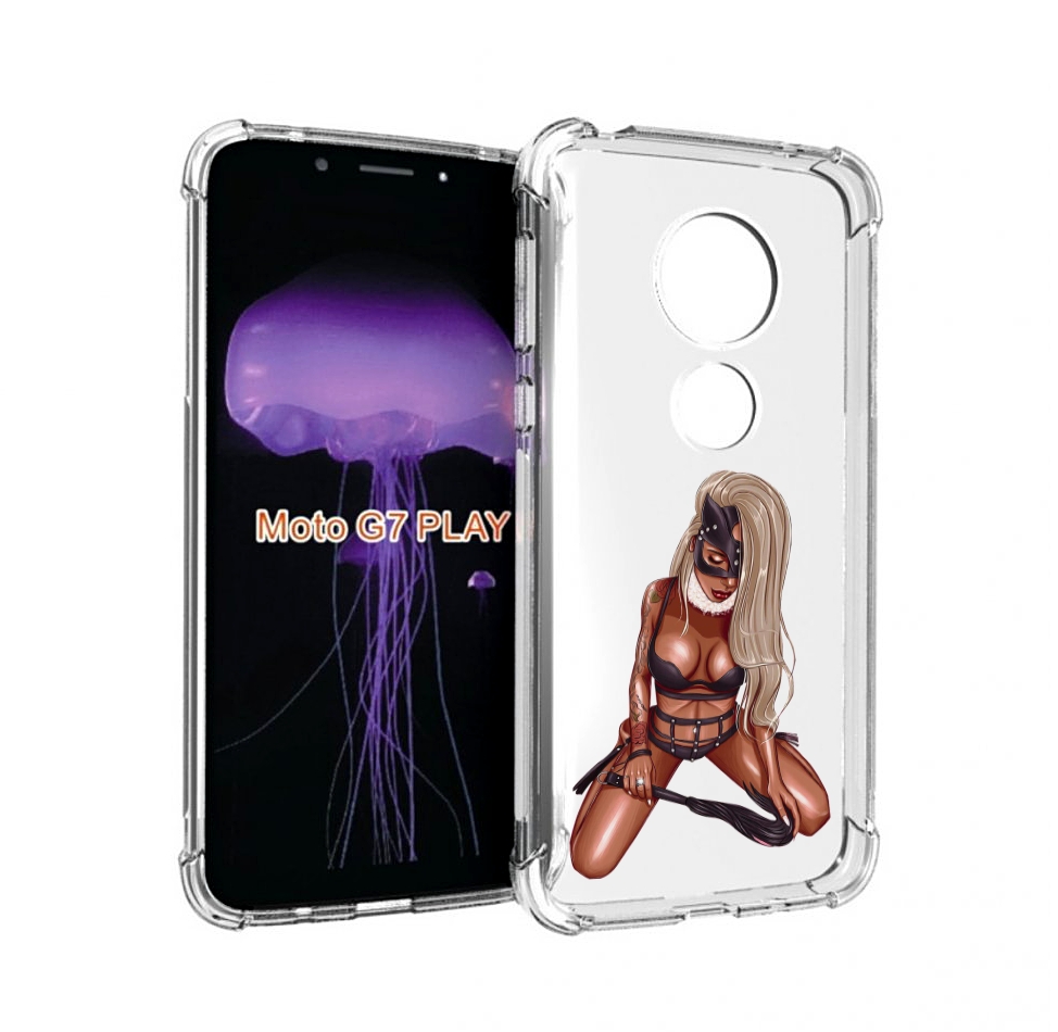 

Чехол MyPads плохая-девушка женский для Motorola Moto G7 Play, Прозрачный, Tocco