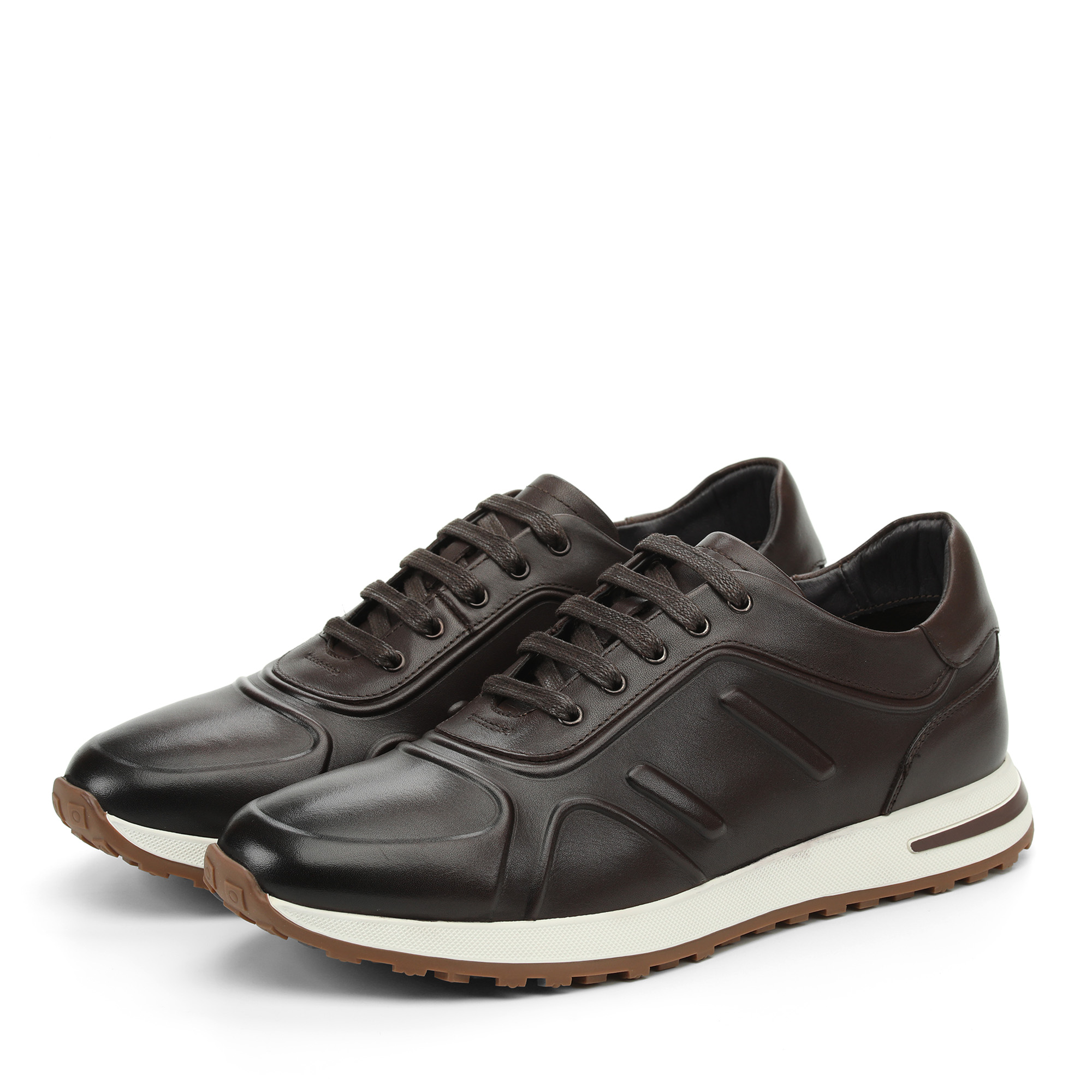 Кроссовки мужские RESPECT PREMIUM CUG95_E24-045_BROWN коричневые 40 RU 7492₽