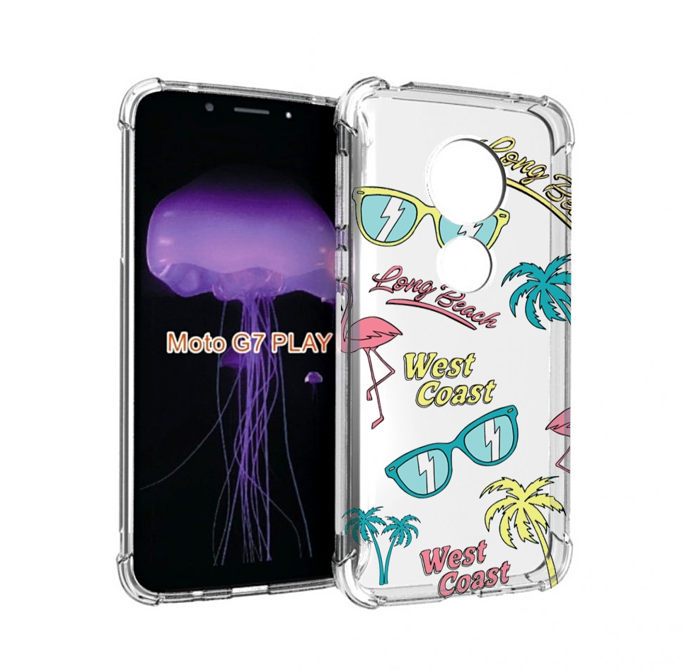 

Чехол MyPads пляжные-декорации для Motorola Moto G7 Play, Прозрачный, Tocco