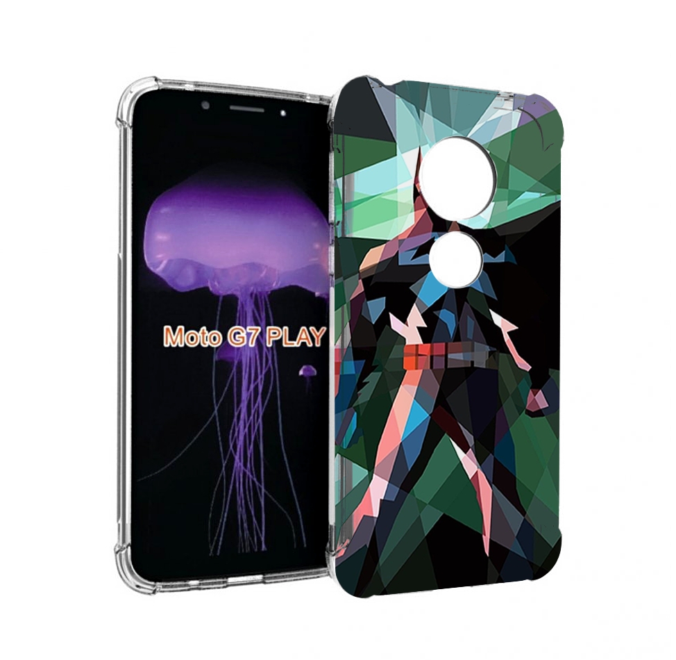

Чехол MyPads полигональный-бэтмен-арт для Motorola Moto G7 Play, Прозрачный, Tocco