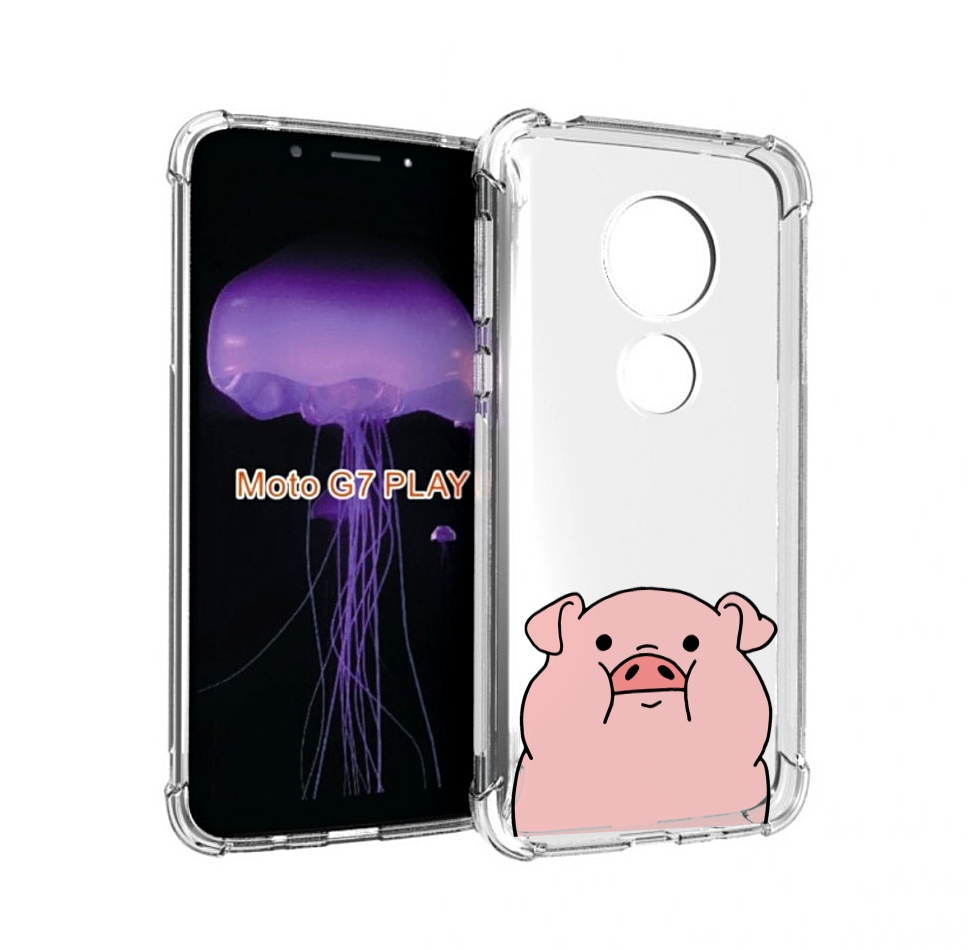 

Чехол MyPads полная-свинья для Motorola Moto G7 Play, Прозрачный, Tocco