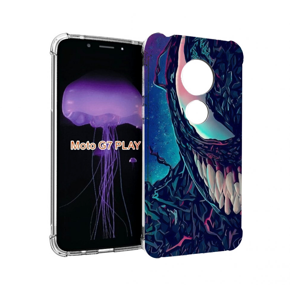 

Чехол MyPads полу веном для Motorola Moto G7 Play, Прозрачный, Tocco