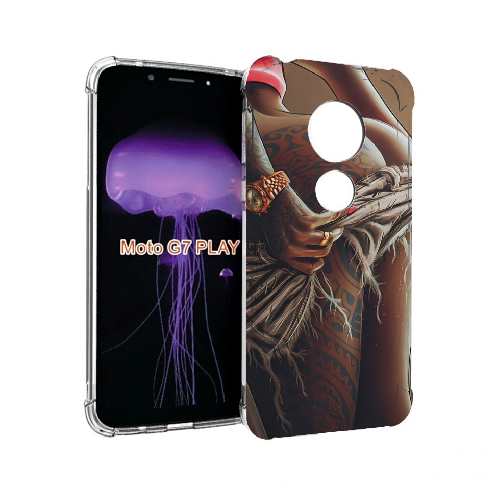 

Чехол MyPads полуголая девушка фотография женский для Motorola Moto G7 Play, Прозрачный, Tocco