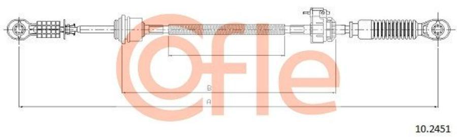 

Трос Кпп Ford Transit All 96- (Синий) Cofle арт. 92102451