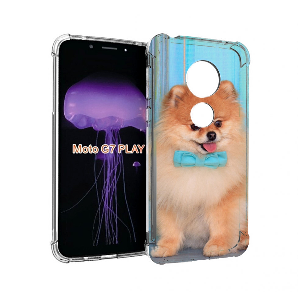 

Чехол MyPads померанскии шпиц для Motorola Moto G7 Play, Прозрачный, Tocco