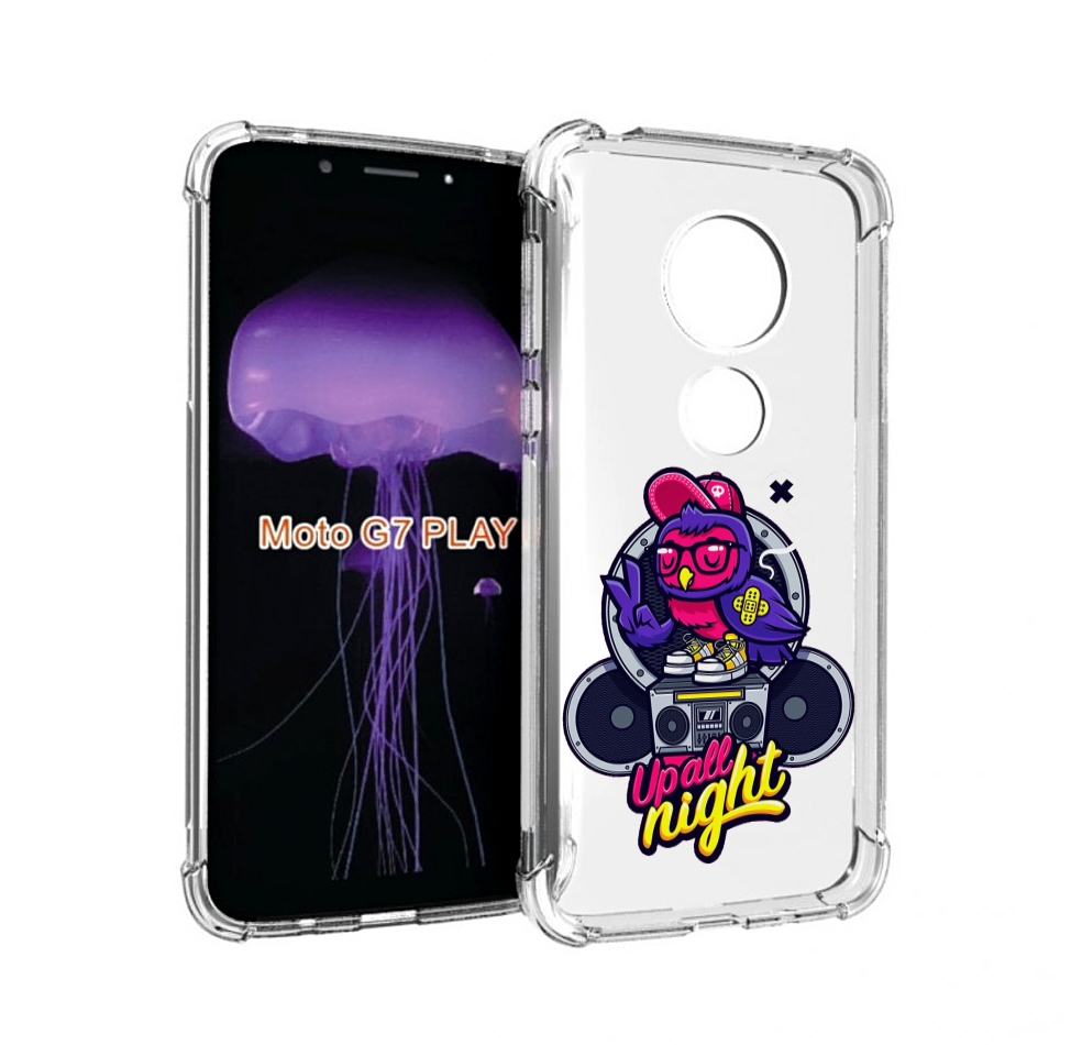 

Чехол MyPads попугай любит музыку для Motorola Moto G7 Play, Прозрачный, Tocco