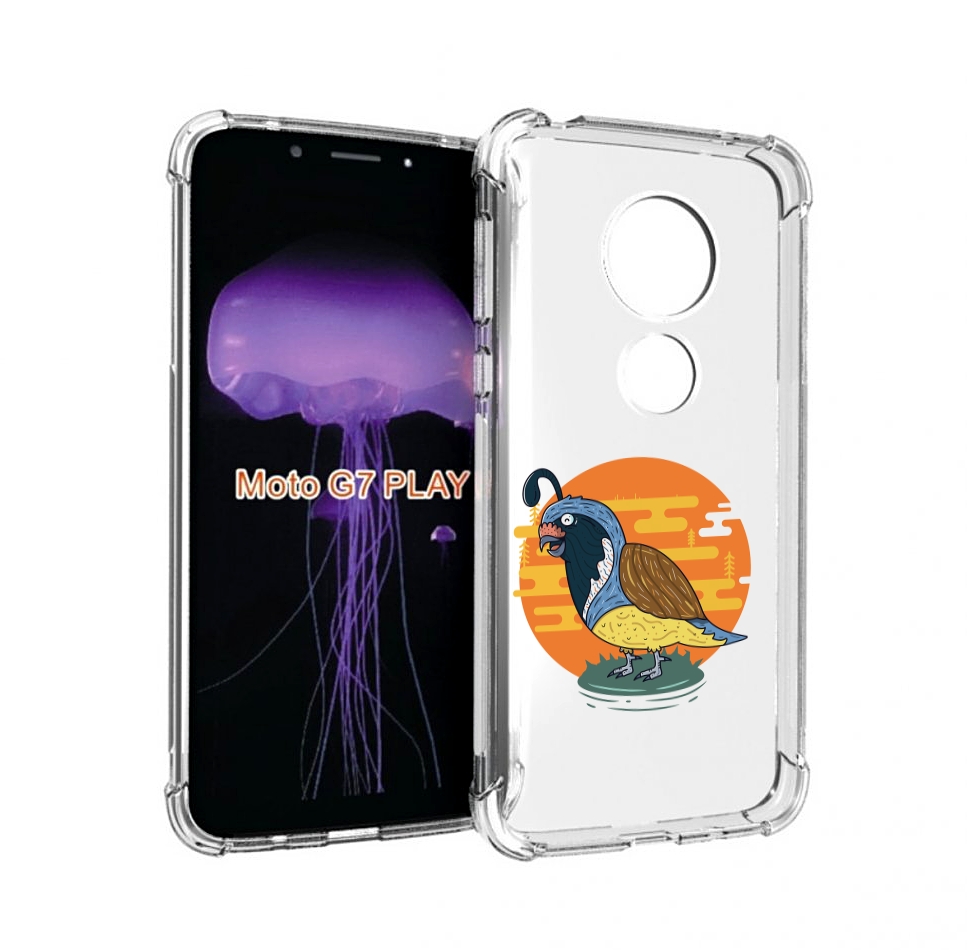 

Чехол MyPads попугай-на-острове для Motorola Moto G7 Play, Прозрачный, Tocco
