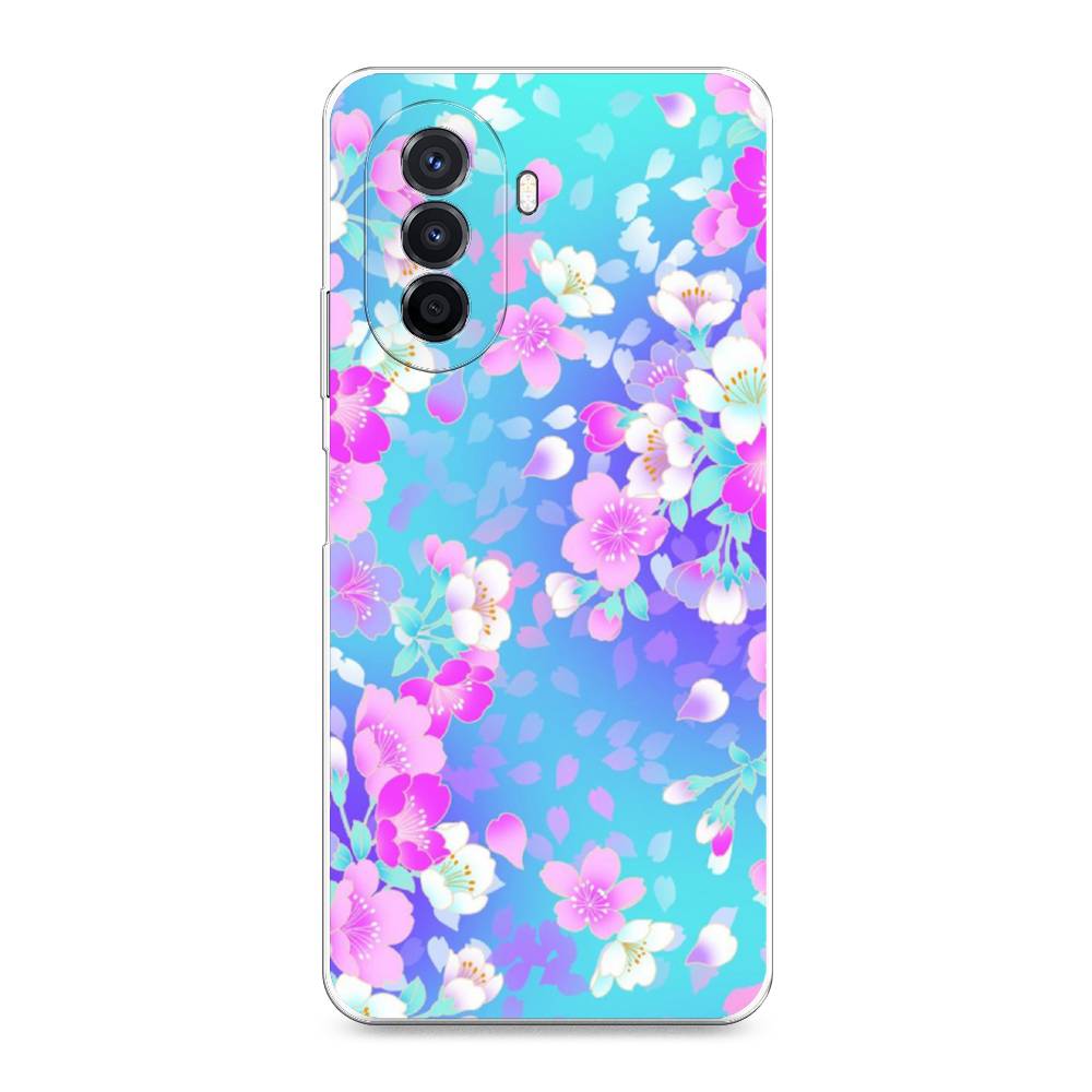 

Чехол Awog на Huawei Nova Y70 "Яблоневые цветы", Разноцветный, 6109150-8