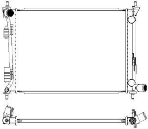 

Радиатор Hyundai Solaris (Rb) (11-) 1.4i 16v/1.6i 16v Kia Rio Iii (Ub) (11-) 1.2i/1.4i 16