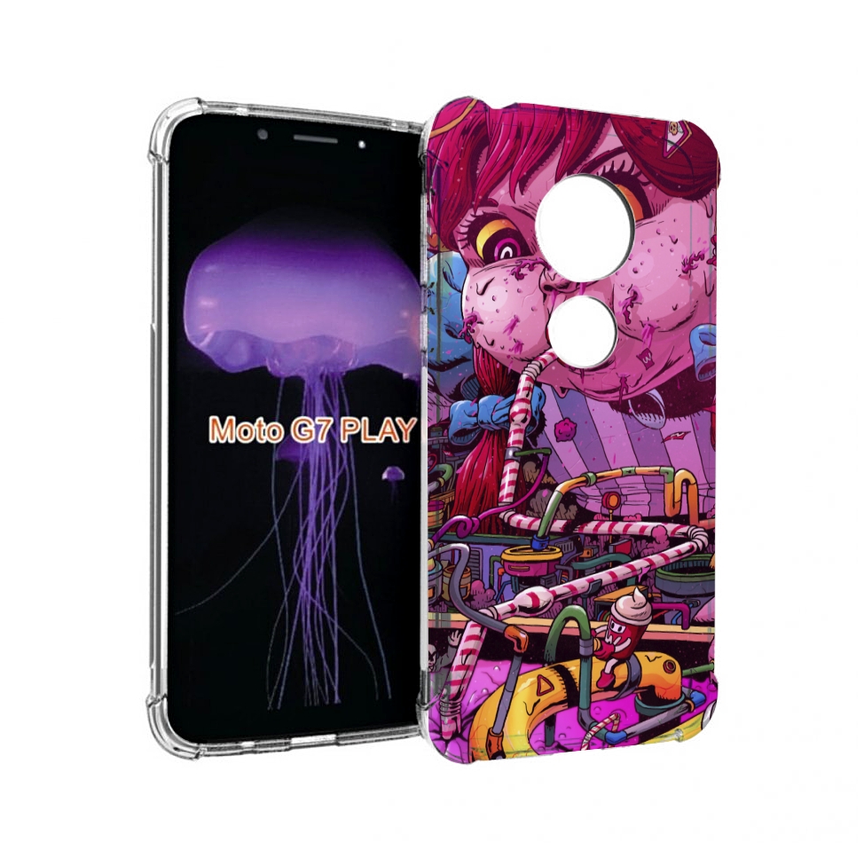 

Чехол MyPads прикольная сладкая картинка для Motorola Moto G7 Play, Прозрачный, Tocco