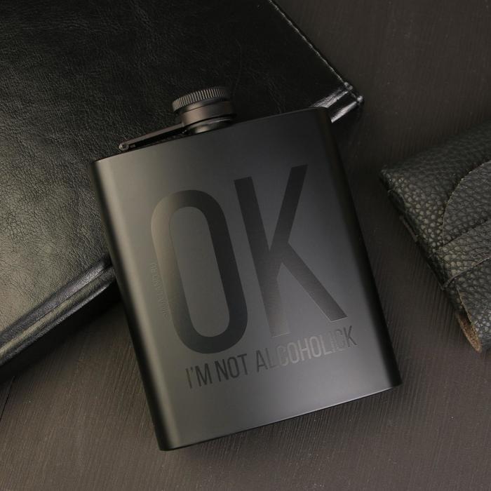 

Фляга "OK", 210 мл (6948841), Серый, OK