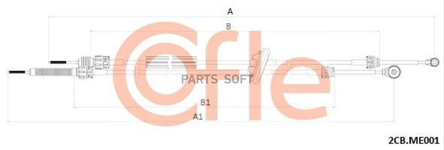 

Трос Кпп Vw Crafter 06- Cofle арт. 922CBME001