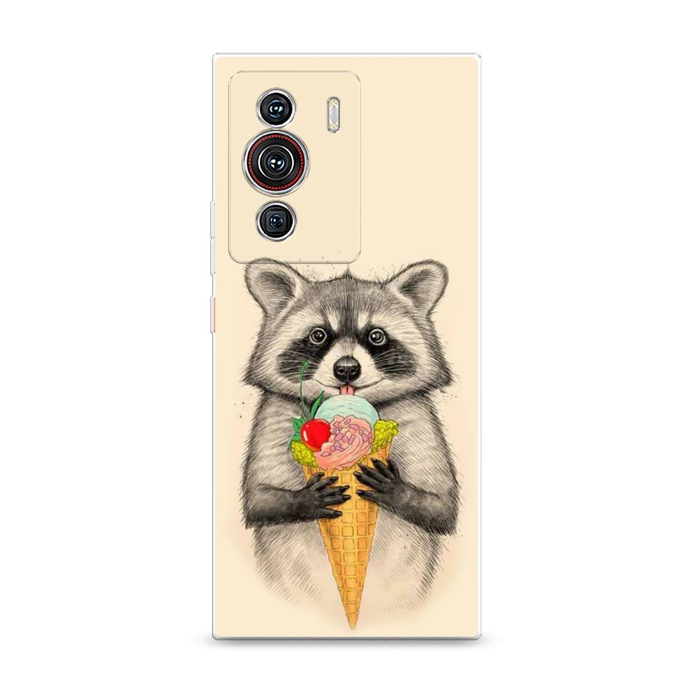 

Чехол Awog на ZTE Nubia Z40 Pro / ЗТЕ Нубиа Z40 Pro "Енот с мороженым", Разноцветный, 135850-10