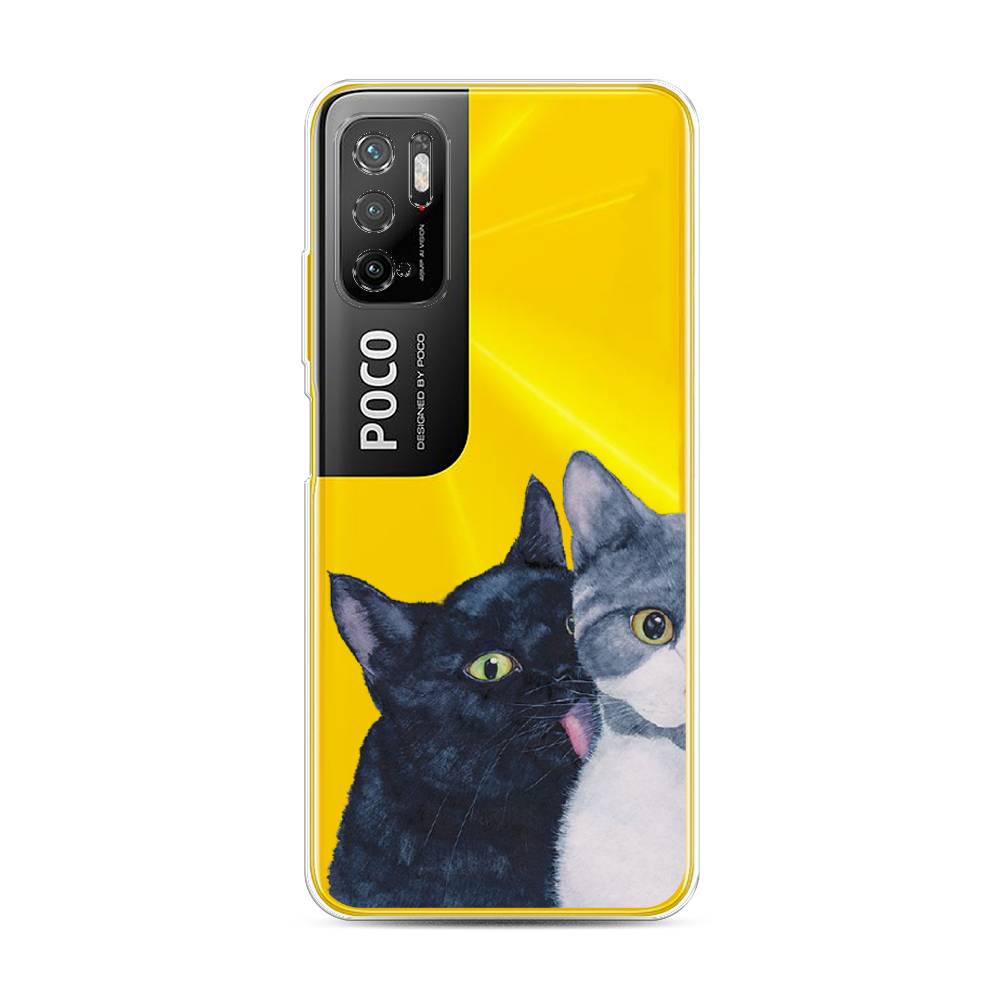 

Чехол Awog на Poco M3 Pro "Кошачья любовь", Разноцветный, 311050-1
