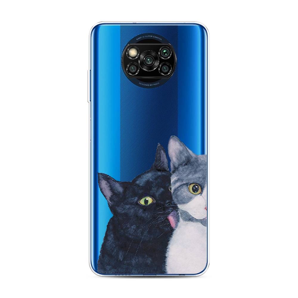 

Чехол Awog на Poco X3/X3 Pro "Кошачья любовь", Разноцветный, 39250-1