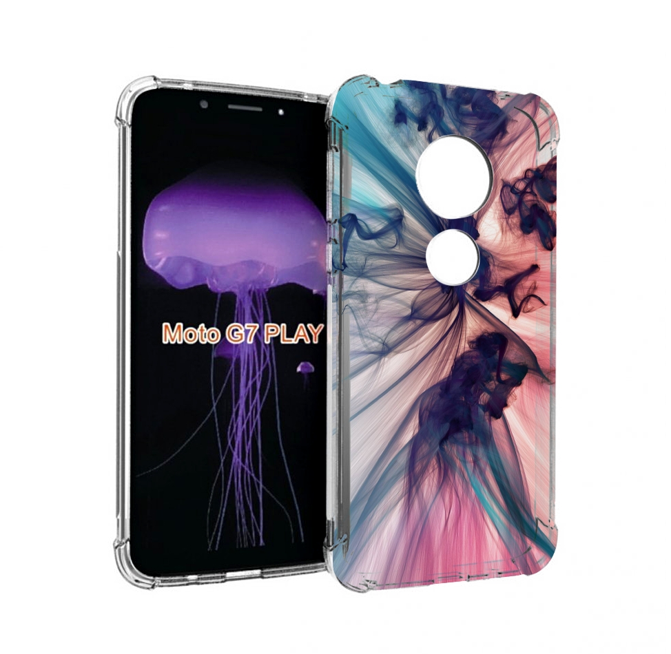 

Чехол MyPads разноцветный дым для Motorola Moto G7 Play, Прозрачный, Tocco