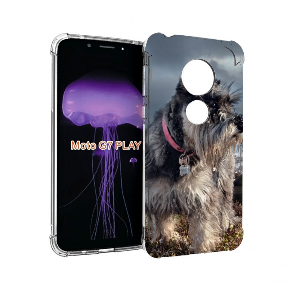

Чехол MyPads ризеншнауцер 2 для Motorola Moto G7 Play, Прозрачный, Tocco