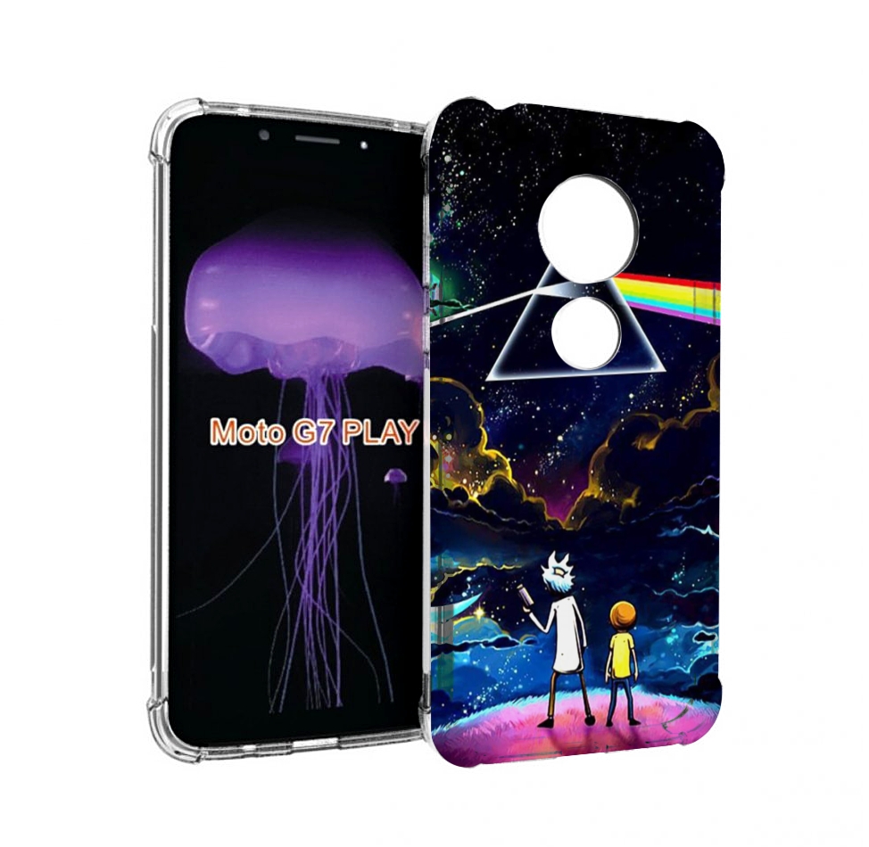 

Чехол MyPads рик и морти в космосе для Motorola Moto G7 Play, Прозрачный, Tocco