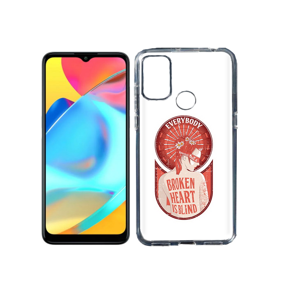 

Чехол MyPads Tocco для Alcatel 3L 6056H (2021) девушка разбитое сердце (PT160724.669.310), Прозрачный, Tocco