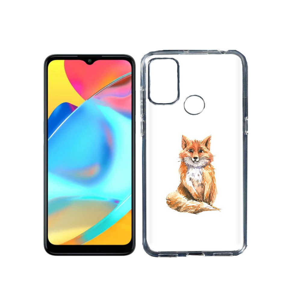 

Чехол MyPads Tocco для Alcatel 3L 6056H (2021) детская лиса (PT160724.669.320), Прозрачный, Tocco