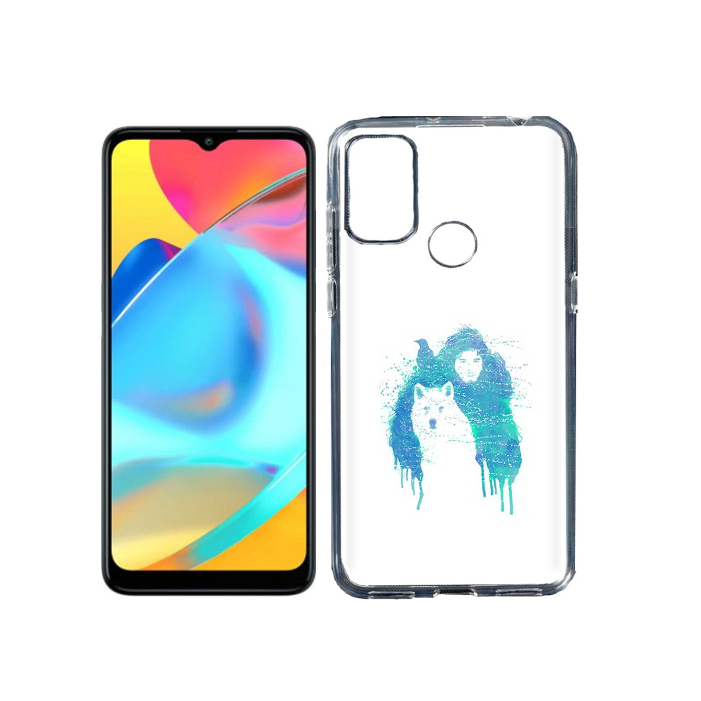 

Чехол MyPads Tocco для Alcatel 3L 6056H (2021) джон сноу (PT160724.669.323), Прозрачный, Tocco