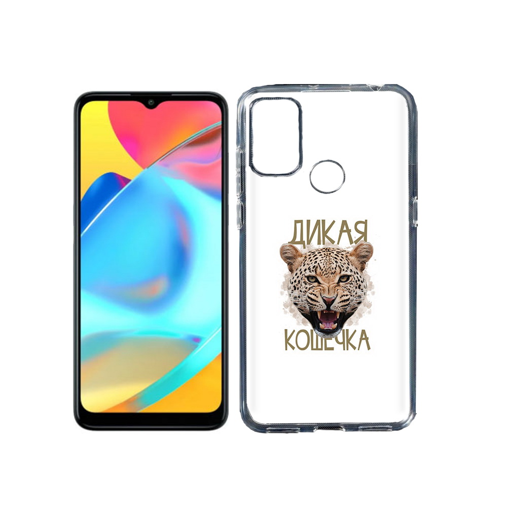 

Чехол MyPads Tocco для Alcatel 3L 6056H (2021) дикая кошечка (PT160724.669.324), Прозрачный, Tocco