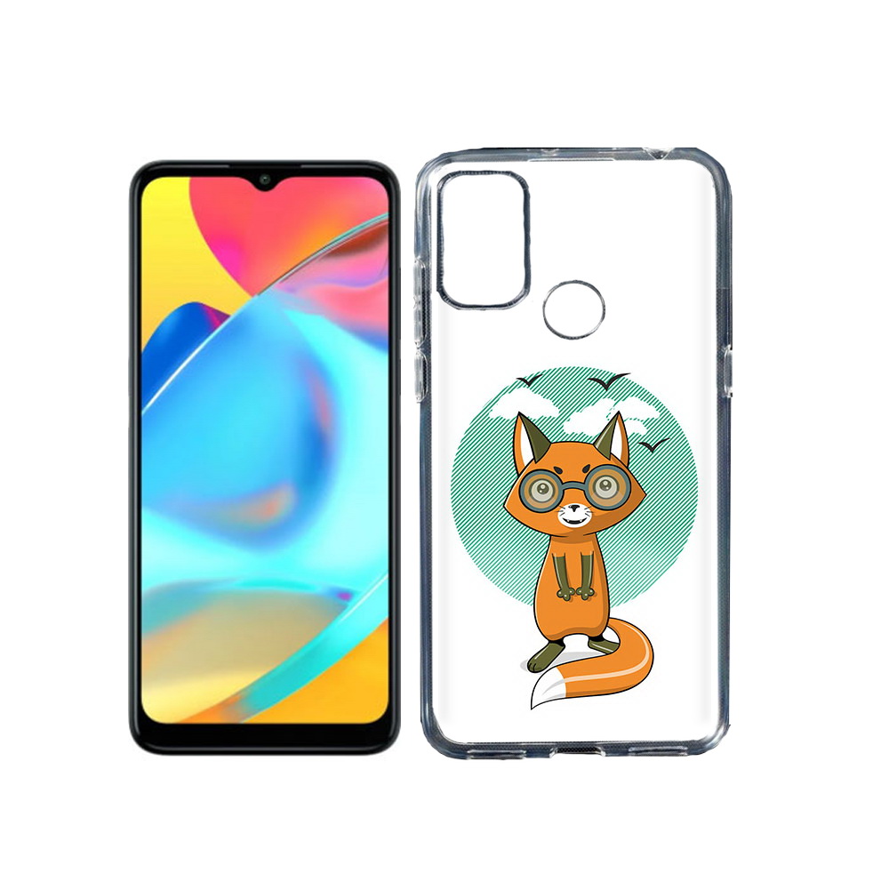 

Чехол MyPads Tocco для Alcatel 3L 6056H (2021) задумчивая лиса (PT160724.669.348), Прозрачный, Tocco