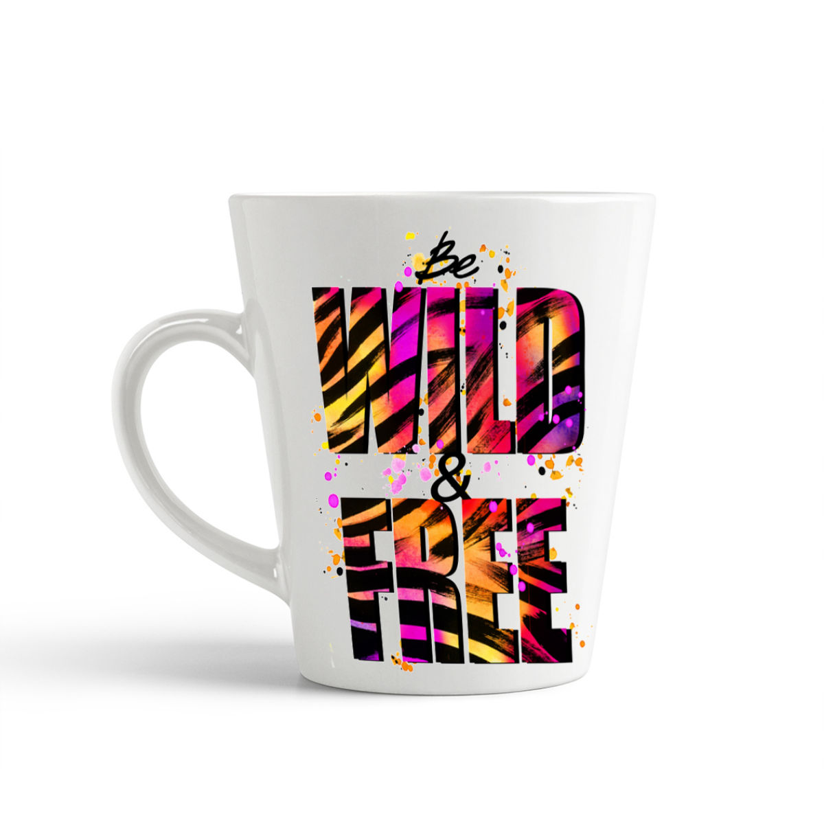 

Конусная кружка CoolPodarok Графика. Be wild And free