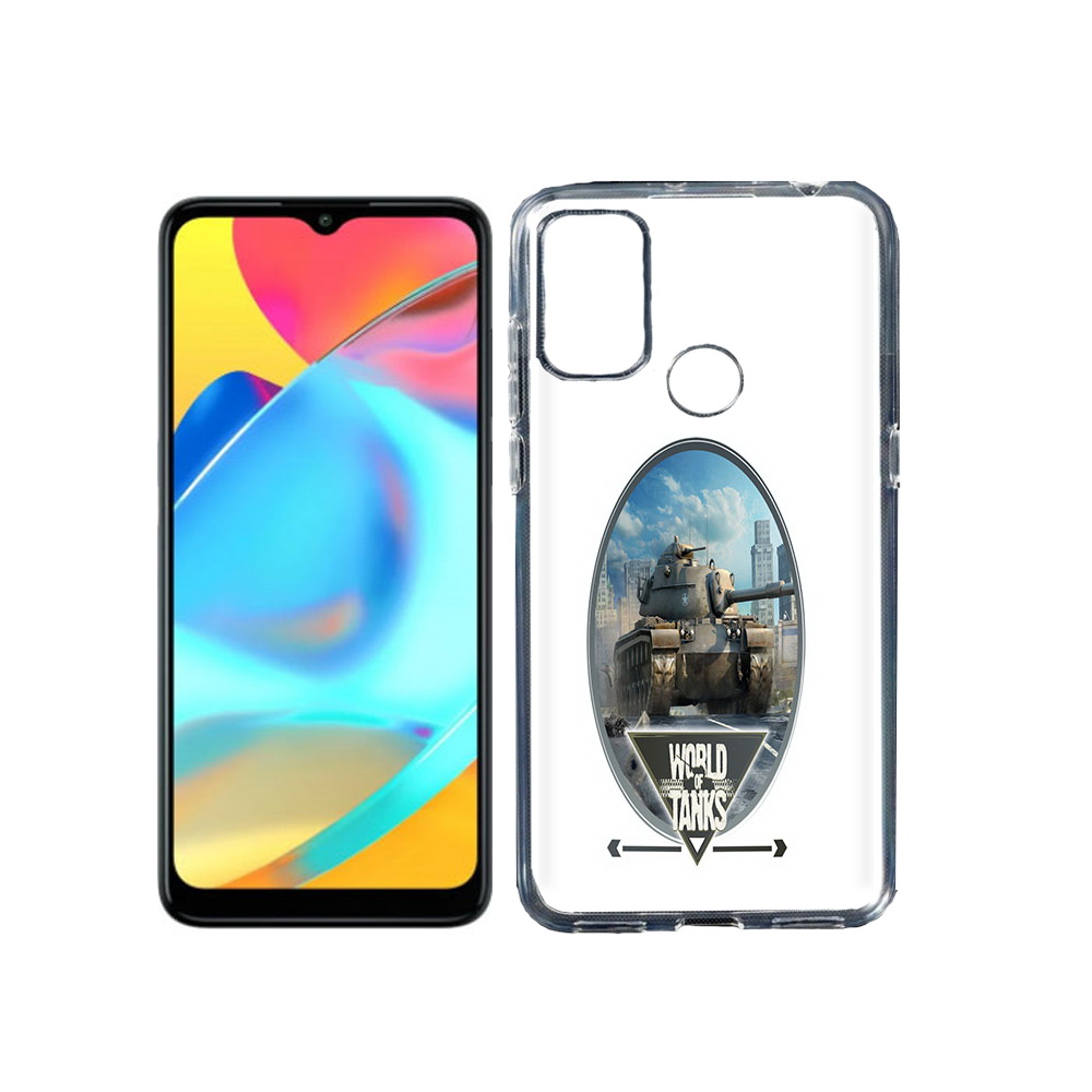 

Чехол MyPads Tocco для Alcatel 3L 6056H (2021) игра с танками (PT160724.669.375), Прозрачный, Tocco