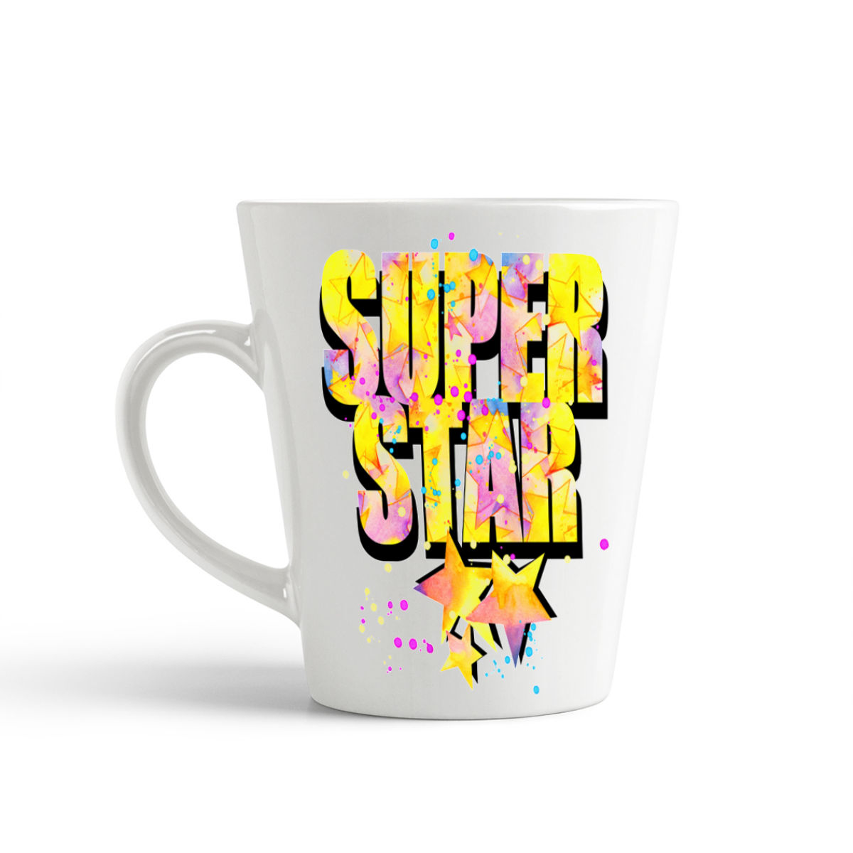 

Конусная кружка CoolPodarok Super star.
