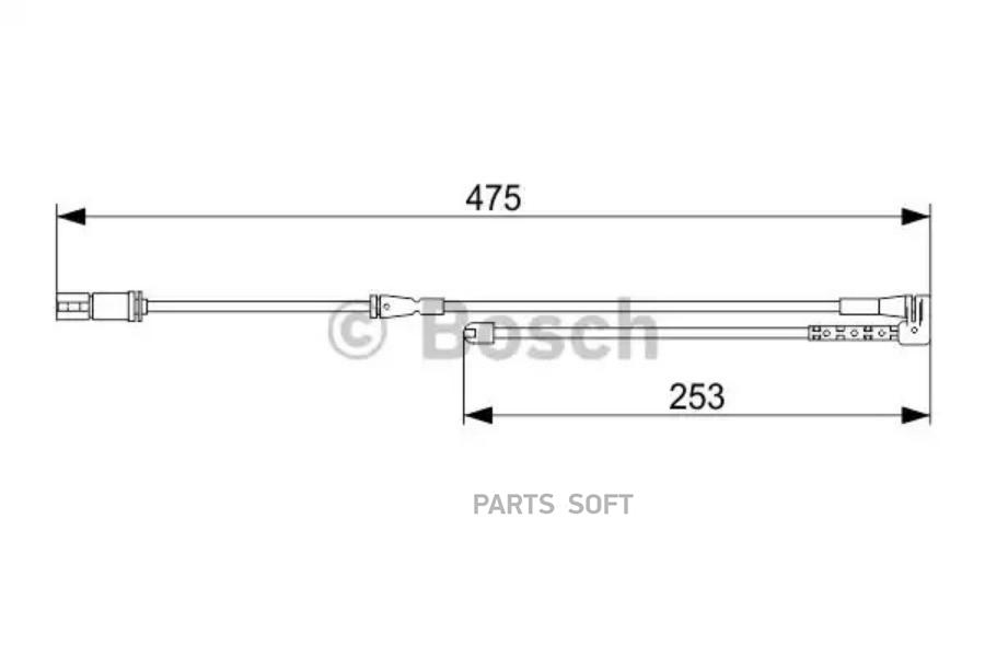 Датчик Износа Передних Колодок Bmw 2serie F45 2014> Bosch 1 987 473 548 Bosch арт. 1 987 4