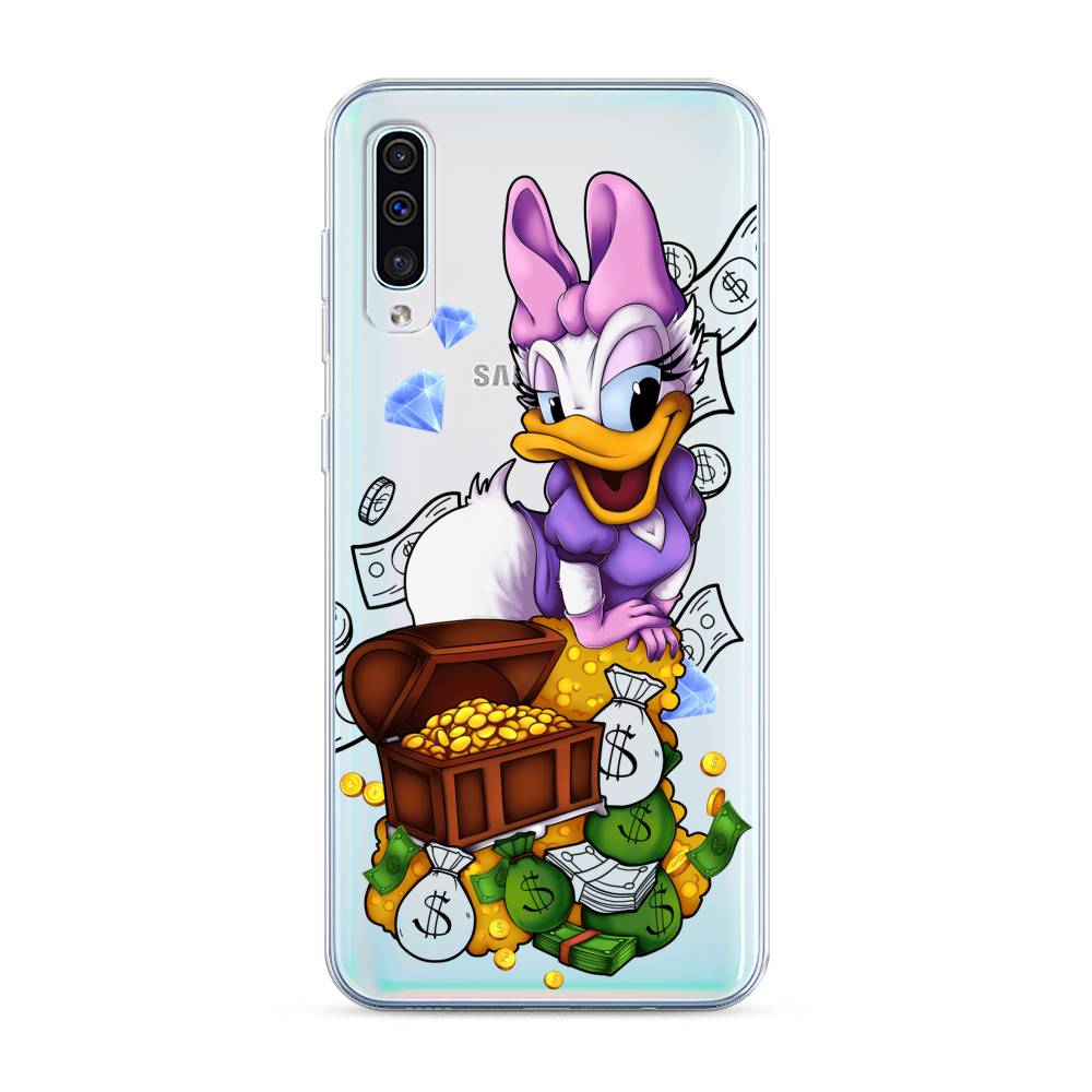 

Чехол на Samsung Galaxy A30s/A50 "Rich Daisy Duck", Коричневый;белый;фиолетовый, 28850-6