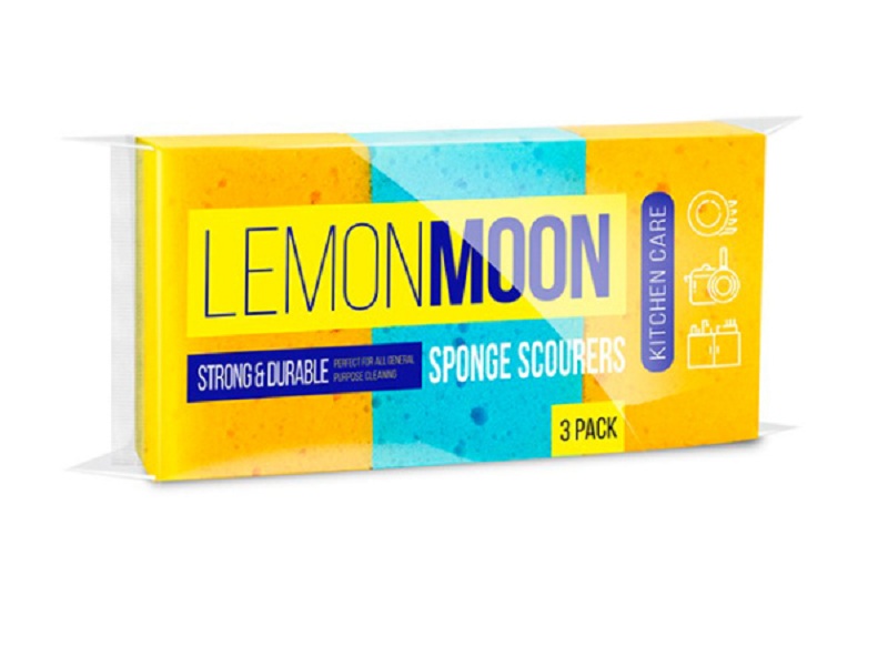 

Губка для посуды Lemon Moon L003 3 шт, Желтый