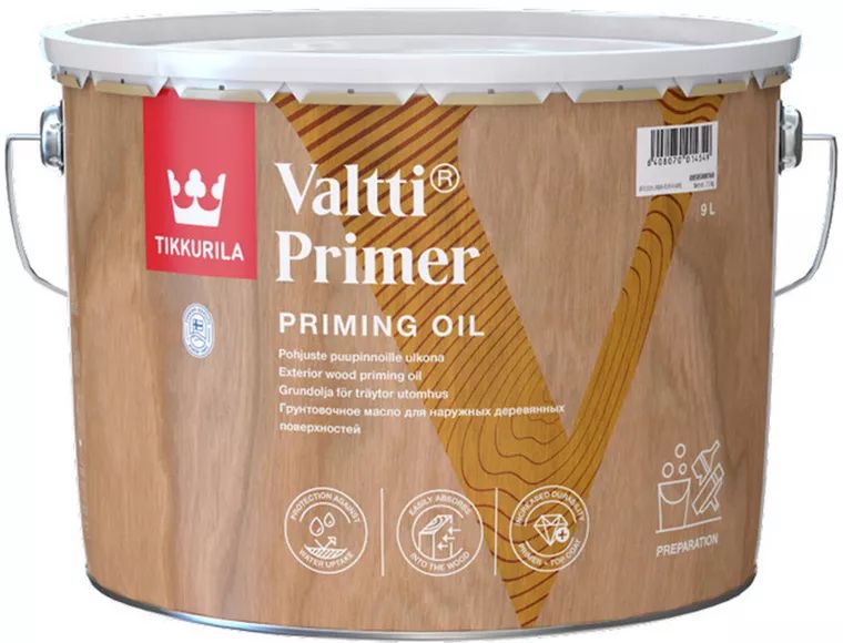 TIKKURILA Valtti Primer грунтовочный состав по дереву (9л)