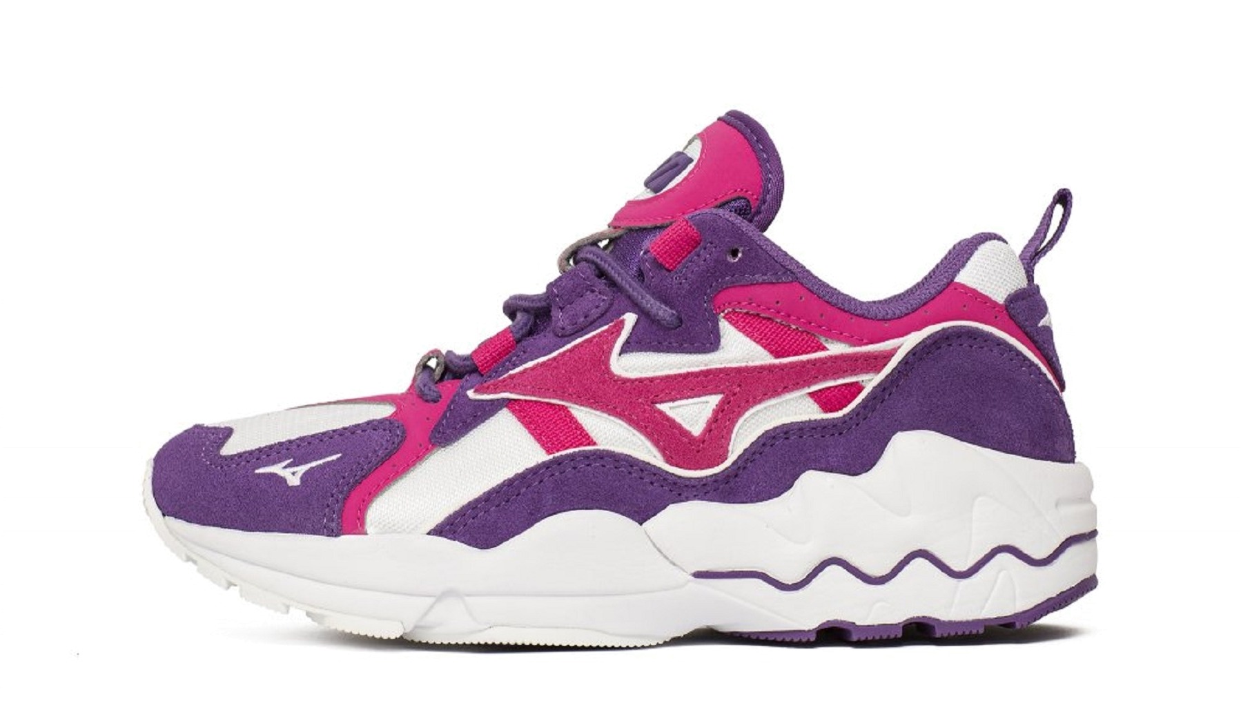 

Кроссовки унисекс Mizuno Wave Rider 1S фиолетовые 11 UK, Фиолетовый, Wave Rider 1S