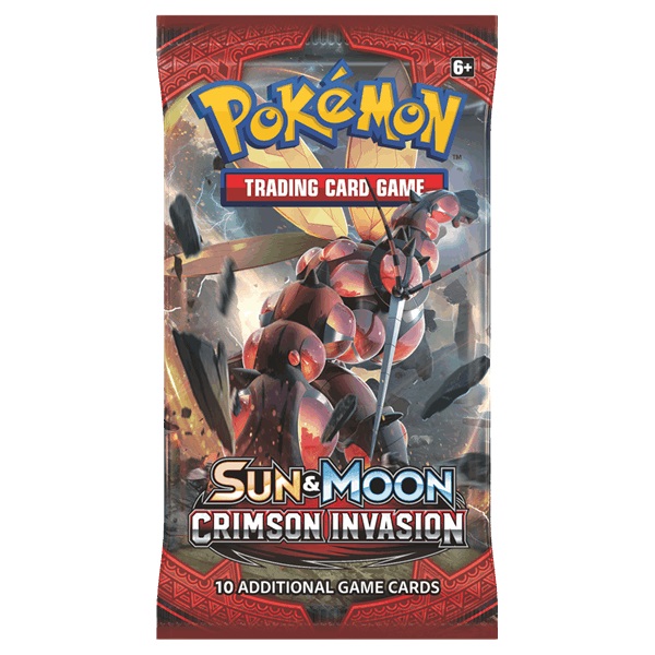 Дополнение для настол. игры Nintendo Pokemon ККИ Sun & Moon Бустер Crimson Invasion англ.