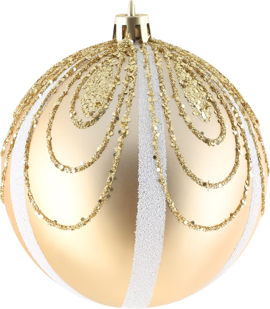 

Шар на ель 8 см золотистый 1 шт.