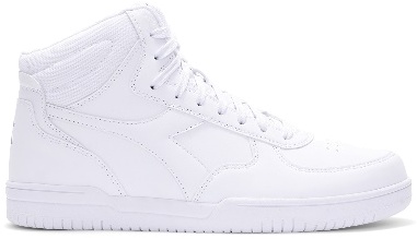 

Кеды унисекс Diadora Raptor Mid белые 44 EU, Белый, Raptor Mid