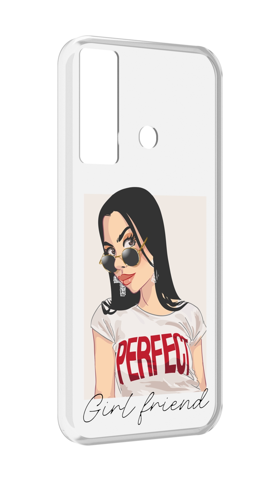 

Чехол MyPads Девушка-с-сережками женский для Tecno Camon 17, Прозрачный, Tocco